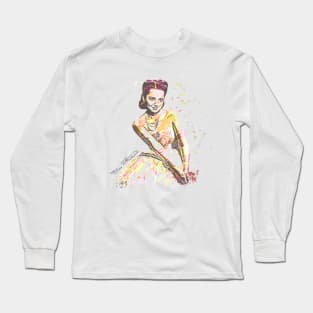 Olivia de Havilland Retro Fan Art Sketch Long Sleeve T-Shirt